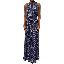 Load image into Gallery viewer, Sleeveless Halter Neck Coffee Casual Dresses