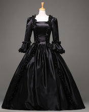 Load image into Gallery viewer, Black Gothic Victorian Dress