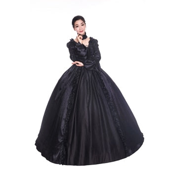 Black Gothic Victorian Dress Du PT Black Gothic Victorian Dress Du PT