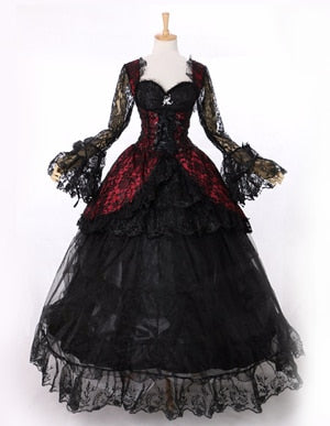 Black Gothic Victorian Dress Du PT Black Gothic Victorian Dress Du PT